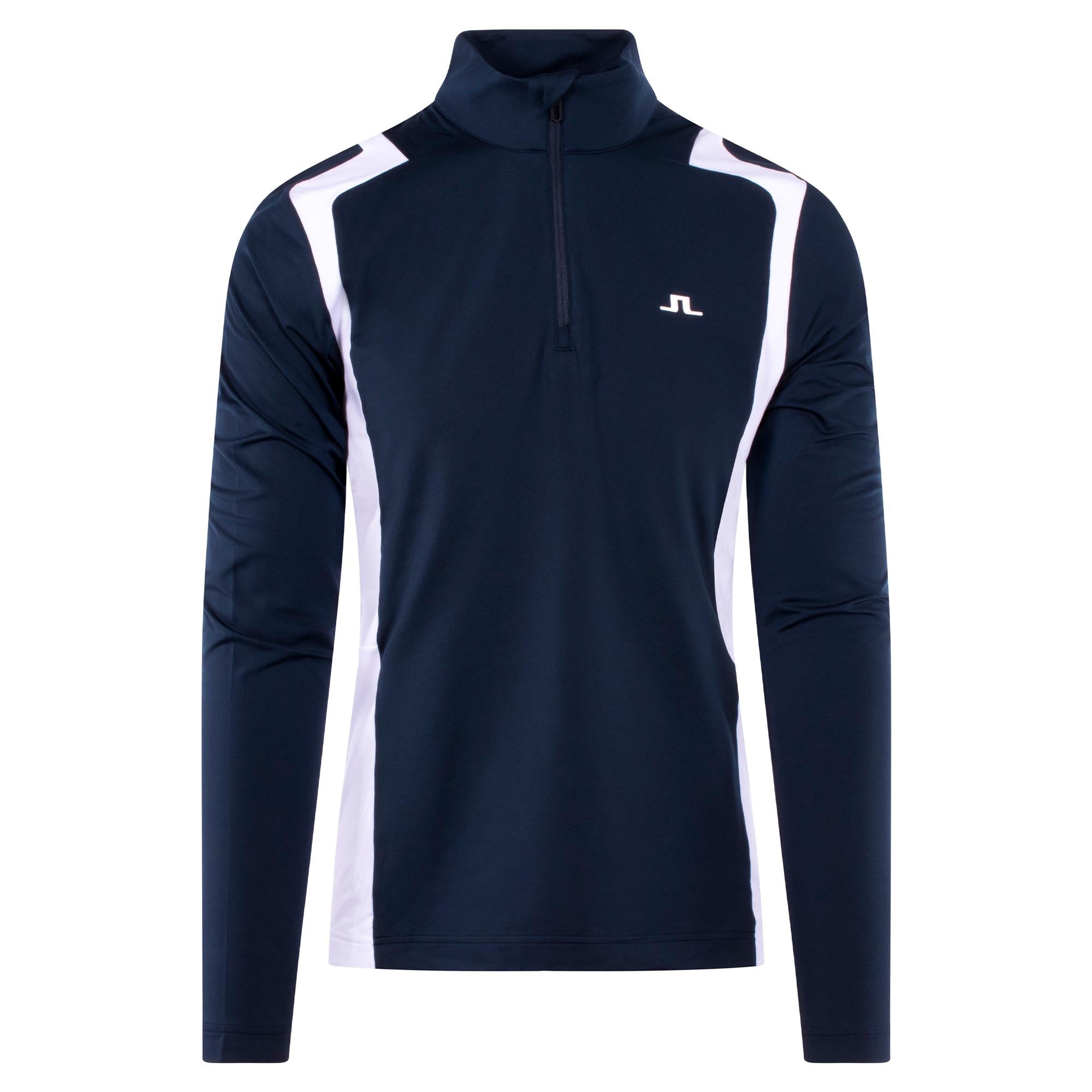 J Lindeberg Lukas Quarter Zip Mens Golf Mid Layer Navy